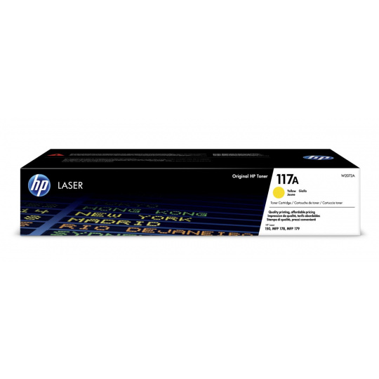 HP 117A Žlutý Laser Toner, W2072A