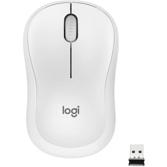 myš Logitech Wireless Mouse M220 silent white