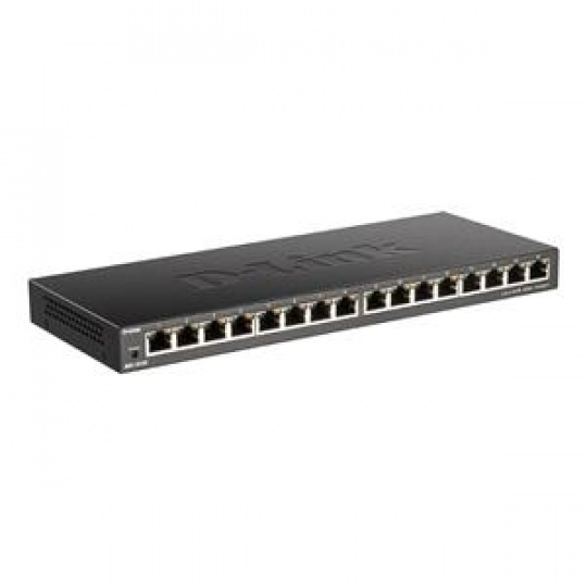 D-Link DGS-1016S 16-Port 10/100/1000Mbps Unmanaged Gigabit Ethernet Switch