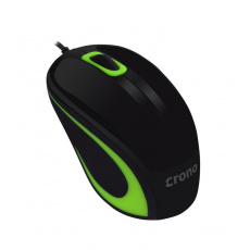 Crono CM643G - optická myš, USB, černá + zelená Crono CM643G - optická myš, USB, černá + zelená