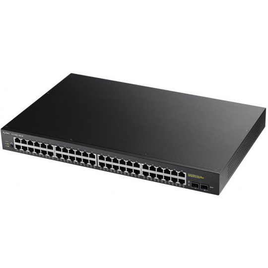 Zyxel GS1900-48HP v2, 48-port GbE L2 Smart Switch, 170 Watt rackmount