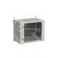 Rozvadeč nástěnný venkovní LC-20 9U 600x400 prosklené dveře 2x1bodový zámek LC-20-9U-64-11-G