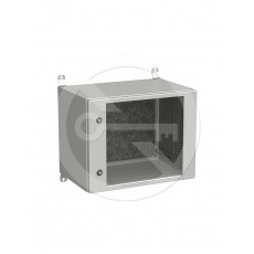 Rozvadeč nástěnný venkovní LC-20 9U 600x400 prosklené dveře 2x1bodový zámek LC-20-9U-64-11-G
