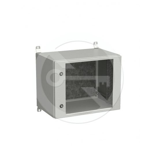 Rozvadeč nástěnný venkovní LC-20 9U 600x400 prosklené dveře 2x1bodový zámek LC-20-9U-64-11-G