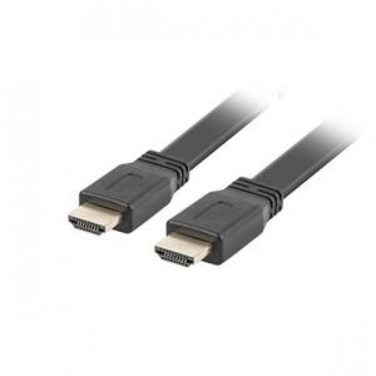 LANBERG HDMI M / M 2.0 plochý kabel 0,5m 4K černý