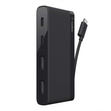 BELKIN USB HUB 3.0 USB-C Travel Hub, černý BELKIN USB HUB 3.0 USB-C Travel Hub, černý