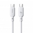 Baseus Rychlonabíjecí kabel Silky USB-C/USB-C 1m 100W bílý