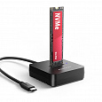 AXAGON ADSA-M2C11L, USB-C 10Gbps dokovací stanice pro 1× M.2 NVMe SSD