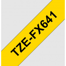 TZE-FX641, žlutá / černá, 18mm TZE-FX641, žlutá / černá, 18mm