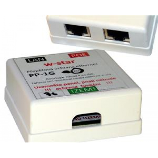 W-Star 10/100/1000 Přepěťová ochrana ethernet a POE 60V, pp1G-60