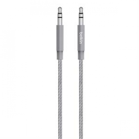 Belkin 3.5mm Jack M/M Metallic MIXIT, 1.2m šedý
