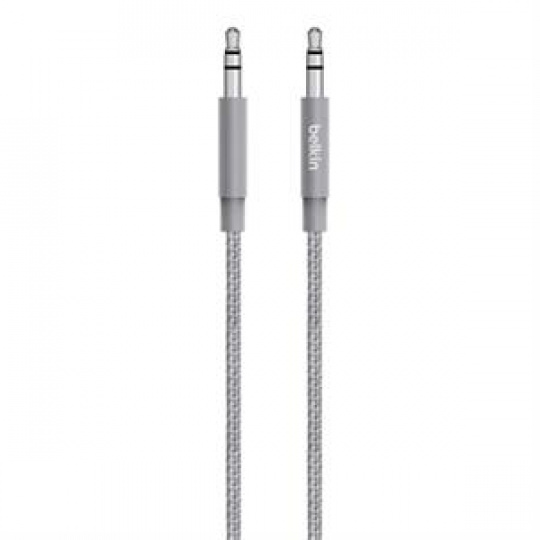 Belkin 3.5mm Jack M/M Metallic MIXIT, 1.2m šedý