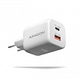 AXAGON ACU-PQ100W GaN nabíječka do sítě 100W, USB-C + USB-A, pro notebooky a telefony