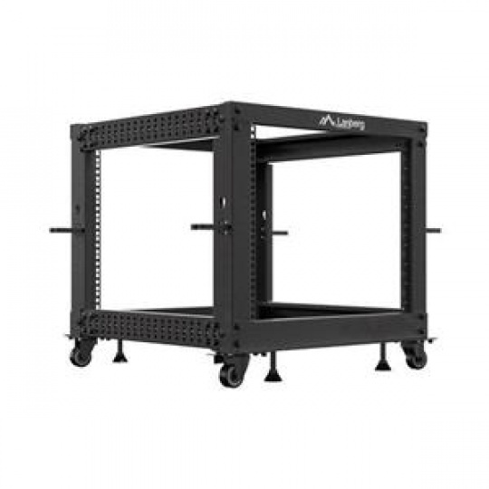 LANBERG OTEVŘENÝ RACK 9U 19" 600X600-1100 NASTAVITELNÝ ČERNÝ