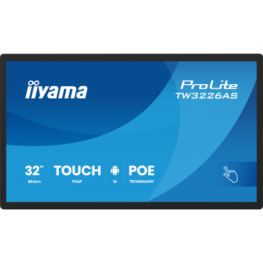 32" iiyama TW3226AS-B3P:VA,FHD,Android,POE 32" iiyama TW3226AS-B3P:VA,FHD,Android,POE