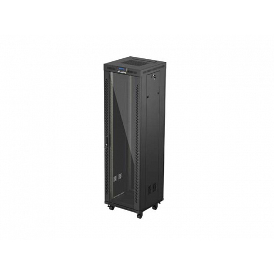 19" VOLNĚ STOJÍCÍ RACKOVÁ SKŘÍŇ 42U/600X600 (FLAT PACK) S PROSKLENÝMI DVEŘMI LCD ČERNÁ LANBERG V2 19" VOLNĚ STOJÍCÍ RACKOVÁ SKŘÍŇ 42U/600X600 (FLAT PACK) S PROSKLENÝMI DVEŘMI LCD ČERNÁ LANBERG V2