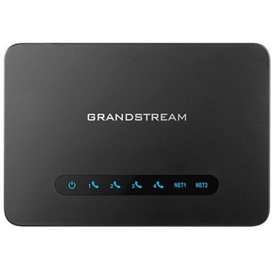 Grandstream HT814 V2 (ATA), 4x FXS, 2 SIP profily, 1x Gbit LAN, NAT router, 3-cestná konf.