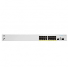 Cisco CBS220-16P-2G (16xGbE,2xSFP,16xPoE+,130W,fanless) - REFRESH