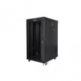 LANBERG 19" VOLNĚ STOJÍCÍ RACKOVÁ SKŘÍŇ 22U/600X800 (v rozloženém stavu) S PROSKLENÝMI DVEŘMI LCD ČERNÁ  V2