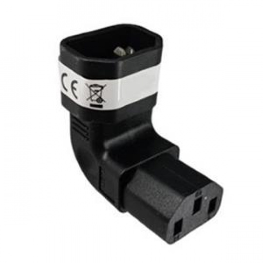 Premium Cord Adaptér vertikálně úhlový IEC C13 female na IEC C14 male, napětí 230V, max.proud 10A Premium Cord Adaptér vertikálně úhlový IEC C13 female na IEC C14 male, napětí 230V, max.proud 10A