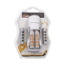 WE Nabíječka pro 4 baterie AA/AAA + 4x AA 2800mAh WE Nabíječka pro 4 baterie AA/AAA + 4x AA 2800mAh