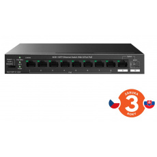 Tenda TEG1110PF-8-120W PoE+ AT switch 8xPoE 802.3af/at + Uplink RJ45 + SFP port, 110W, PoE+, fanless Tenda TEG1110PF-8-120W PoE+ AT switch 8xPoE 802.3af/at + Uplink RJ45 + SFP port, 110W, PoE+, fanless