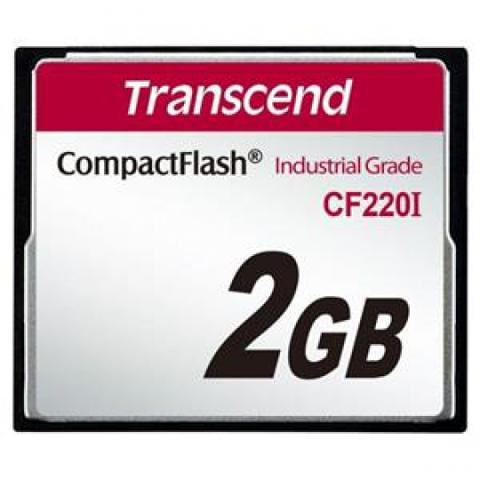 Transcend 2GB INDUSTRIAL TEMP CF220I CF CARD (SLC) Fixed disk and UDMA5