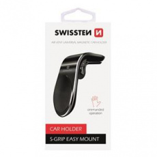 SWISSTEN MAGNETICKÝ DRŽÁK DO VENTILACE AUTA EASY MOUNT ČERNÝ SWISSTEN MAGNETICKÝ DRŽÁK DO VENTILACE AUTA EASY MOUNT ČERNÝ