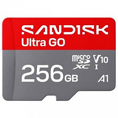 SanDisk Ultra GO microSDHC UHS-I Card 256GB MicroSD 190MB/s Read Full HD video SanDisk Ultra GO microSDHC UHS-I Card 256GB MicroSD 190MB/s Read Full HD video