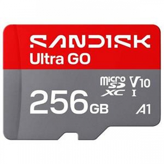 SanDisk Ultra GO microSDHC UHS-I Card 256GB MicroSD 190MB/s Read Full HD video