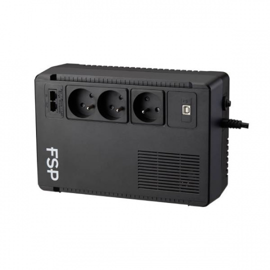 FSP UPS ECO 800 FR, 800 VA / 480 W, USB, RJ45, line interactive