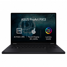ASUS ProArt PX13/HN7306EA-OLED004XZ/AIMAXPLUS-395/13,3"/2880x1800/T/64GB/1TB/AMD int/W11P/Black/2R ASUS ProArt PX13/HN7306EA-OLED004XZ/AIMAXPLUS-395/13,3"/2880x1800/T/64GB/1TB/AMD int/W11P/Black/2R