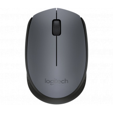 myš Logitech Wireless Mouse M170, nano USB, šedá