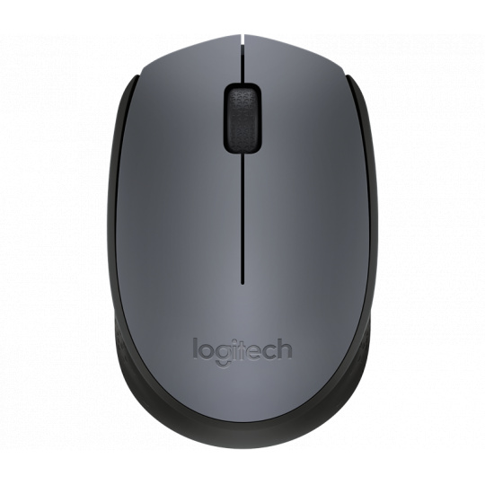 myš Logitech Wireless Mouse M170, nano USB, šedá