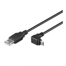 PremiumCord Kabel micro USB 2.0, A-B, 90°, 1m