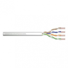 ASSNET100 CAT 5e U UTP instalační kabel, drát, délka 305M, Papírový Box, AWG 24/1, PVC barva šedá