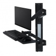 ERGOTRON LX Pro Wall Mount System, nástěnný systém ramen, monitor, klávesnice,myš, černá