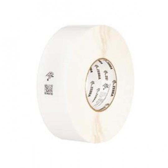 Zebra Label, Polyethylene, 76.2x76.2mm; Thermal Transfer, 8100T Z-Destruct PE, Permanent Adhesive, 76.2mm Core, Sample