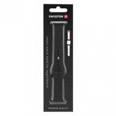 SWISSTEN REMÍNEK PRO APPLE WATCH SILIKONOVÝ 42-44 mm CERNÝ SWISSTEN REMÍNEK PRO APPLE WATCH SILIKONOVÝ 42-44 mm CERNÝ