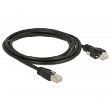 Delock Kabel RJ45 samec > RJ45 samec se šroubky Cat.6 SSTP 2 m Delock Kabel RJ45 samec > RJ45 samec se šroubky Cat.6 SSTP 2 m