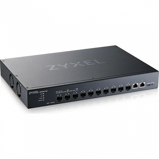 Zyxel XS1935-12F, 10-port 10G L3 Smart Managed Fiber Switch, 2 Multi-Gigabit Ports, hybrid mode Zyxel XS1935-12F, 10-port 10G L3 Smart Managed Fiber Switch, 2 Multi-Gigabit Ports, hybrid mode