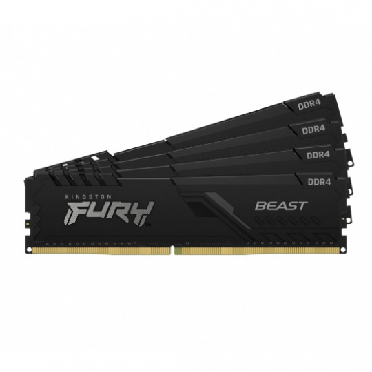 Kingston FURY Beast/DDR4/32GB/3200MHz/CL16/4x8GB/Black