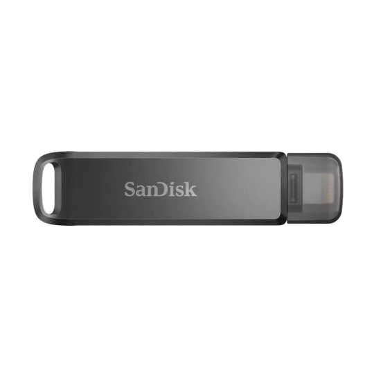 SanDisk iXpand Flash Drive Luxe/256GB/90MBps/USB 3.0/Lightning + USB-A/Černá