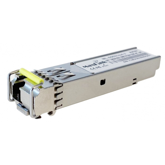 MaxLink 1.25G SFP optický modul, WDM(BiDi), SM, Tx1550/Rx1310nm, 3km, průmyslový -40C+85C, 1x LC,DDM