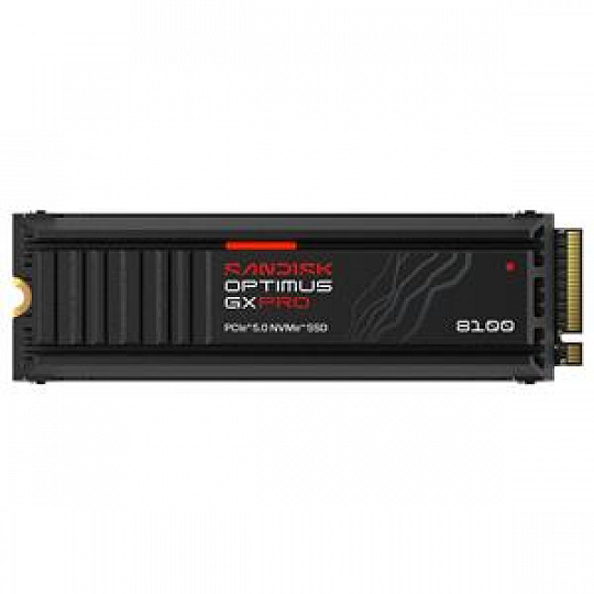 SANDISK OPTIMUS GX PRO 8100 NVMe 2TB PCIe, Gen5, (R:14900, W:14000MB/s), s chladičem SANDISK OPTIMUS GX PRO 8100 NVMe 2TB PCIe, Gen5, (R:14900, W:14000MB/s), s chladičem