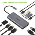 Acer 12in1 USB-C dongle (USB, 2xHDMI, PD, CD, DP, RJ45) - AKCE do konce března 2025!