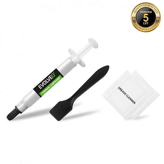EVOLVEO Ptero TC3, teplovodivá pasta, 17,3W/mK, záruka 5 let, 2 g EVOLVEO Ptero TC3, teplovodivá pasta, 17,3W/mK, záruka 5 let, 2 g