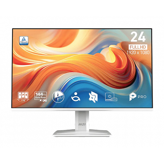 MSI Pro/MP243W E14/23,8"/IPS/FHD/144Hz/1ms/Bílá/3R MSI Pro/MP243W E14/23,8"/IPS/FHD/144Hz/1ms/Bílá/3R