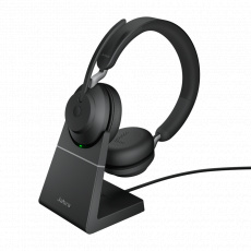 Jabra Evolve2 65/Stereo/USB-C/BT/Bezdrát/MS/Stand/Černá