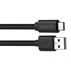 AVACOM datový a nabíjecí kabel USB - USB Type-C, 100cm, černá